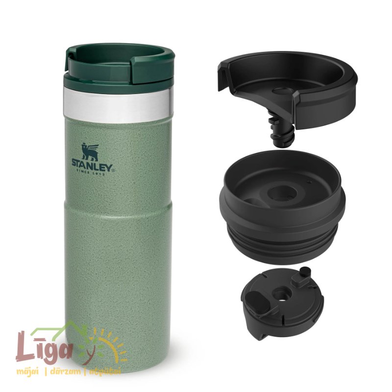 Stanley Classic Trigger Action Travel Mug 0.47L Tan Peter Perch - Stanley  Classic Trigger Action Travel Mug 0.47L Tan Peter Perch